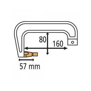 Náhradní rameno k pneumatickým bodovacím kleštím GYS typ RC1 051065