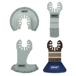 Sada pilových listů a kotoučů SMART TRADE pro čištění spár, lepidla a silikonu - 4 kusy 3934