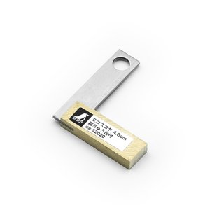 Nerezový mini úhelník SHINWA s robustní mosaznou základnou - 45 mm 7587