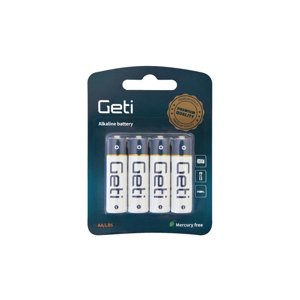 Baterie AA (LR6) alkalická GETI 1,5V Blistr (4 kusy) 04270423