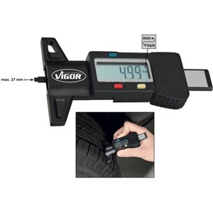 Digitální měřič hloubky profilu pneumatik VIGOR V1584 9100000001584