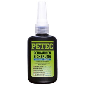 Přípravek pro zajištění šroubů - střední pevnost, 50 g PETEC 91050 2801000091050