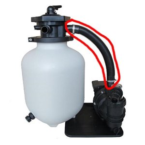 Propojovací hadice (58 cm) k filtraci Prostar Profi 8 10604219