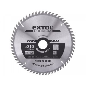 EXTOL PREMIUM Kotouč pilový s SK plátky 210x2,2x30mm, 60T 8803237