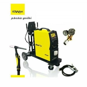 Kowax GeniTig AC/DC 315W LCD 5 SET 07 s chladičem + hořák TIG T20W4 s koncovými díly + podvozek GeniTig + modul vodního chlaze KWXSTGT315WLCD5s_S07