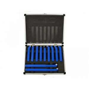 Soustružnické nože, sada 11ks, 12x12mm, uloženo v kufru GEKO G01242