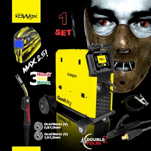 KOWAX GeniMig350DP LCD5 SET 1 + Hořák + Kabely KWXSTGM350DP_S01