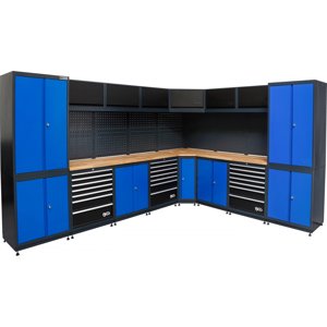 BGS 80160, Systém nástěnných jednotek | dílna | dřevo | 8 moduly BGS80160