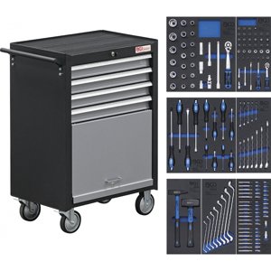 BGS 4086, Dílenský vozík "učňovský" | 4 zásuvek | se 151 nástroji BGS4086