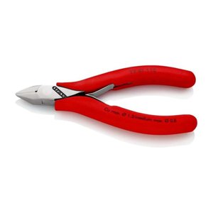 Boční štípací kleště pro elektroniku 115 mm Knipex 77 41 115 - leštěná hlava, vícesložkové návleky 77 41 115