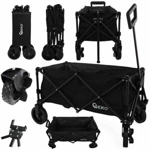 Zahradní vozík - plážový skládací 127L 100kg (1) G71109