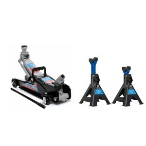 AKČNÍ SET Hydraulický nízkoprofilový zvedák (hever) 2,5t TA253 s podpěrami 3t MB-JS3T SET-ZVE17