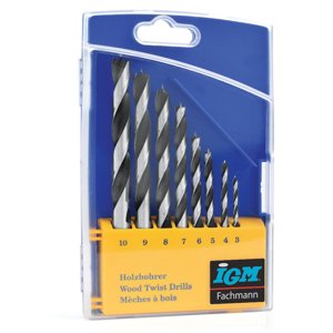 Sada vrtáků do dřeva 8 ks IGM - D3-4-5-6-7-8-9-10 ESVD8