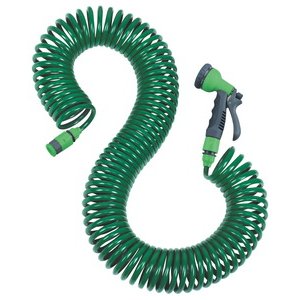 Spirálová hadice na vodu 15m + pistole na vodu včetně spojek 8089