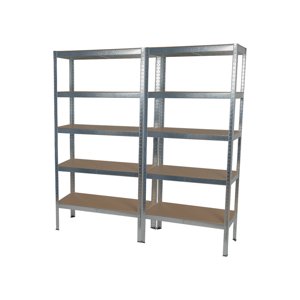 Policové regály | 2 ks | 5 polic | 900 x 400 x 1800 mm Matabro MB-SH02 MB-SH02