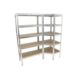 AKČNÍ SET Regálový systém MB-SH01 a MB-SH03 | 2 díly | 1600 x 700 x 1800 mm SET-RE01001