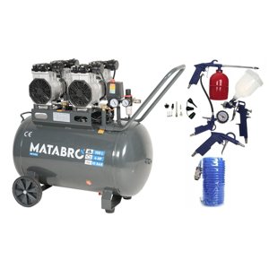 AKČNÍ SET SETMB-K205, Bezolejový kompresor 100l, 230V, 4 písty s příslušenstvím| 4000W | Matabro SETMB-K205