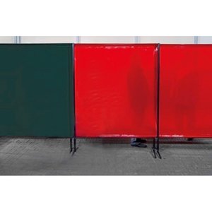 Ochranná zástěna TransEco 1450 V, červená 1450 × 1870 mm 1611450