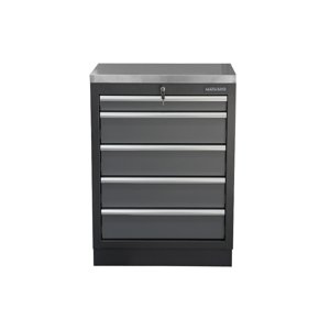 Dílenská skříňka s nerezovou pracovní deskou | 5 šuplíků | 680x465x950 mm Matabro SET-CA01061 SET-CA01061
