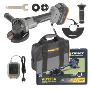 Aku úhlová bruska Procraft Industrial AG125A-1B-F (Taška) | AG125A-1B-F AG125A-1B-F