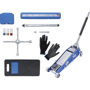 Sada pro výměnu kol s pojízdným zvedákem 2,5 t BGS 9681 | 10dílná BGS9681