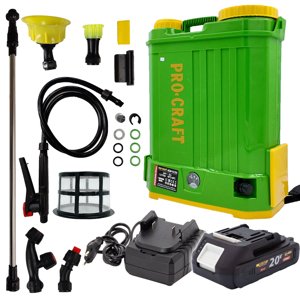 AKU postřikovač Procraft AS20-12 sada s baterií 20V 2Ah a nabiječkou | SAS20-12/20-2A/20-1 SAS20-12/20-2A/20-1