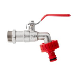 Sada - kohoutek 3/4" s vývodem pro GZ 1" + vsuvka pro rychlospojku - mauser (50) G70186