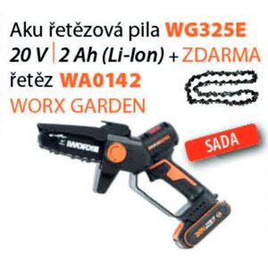 Worx set WG325E - Aku řetězová pila 20V 1x2Ah + WA0142 - Řetěz - Powershare 45000325S