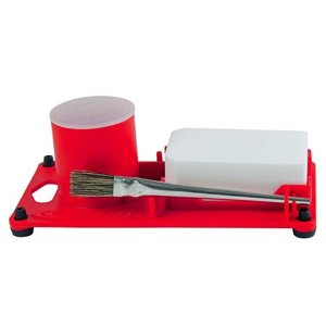 Plastový držák/dóza na štětec, pastu a kámen 9640