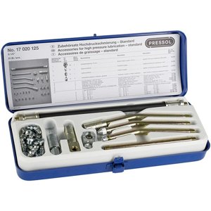 Sada mazacích hubic/spojek, nástavců, hadice a hlavic PRESSOL 17 020 125 8960017020125