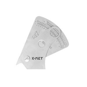 Měrka koutových svarů se zápornou stupnicí 1120-02-016