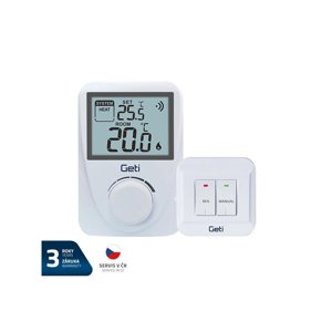 Termostat GETI GRT02 bezdrátový 06427255