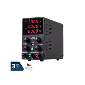 Zdroj laboratorní GETI GLPS1203H  0-120V/ 0-3A 04220278