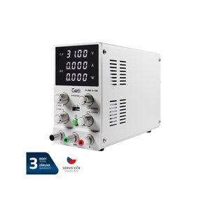 Zdroj laboratorní GETI GLPS3010HW  0-30V/ 0-10A 04220307