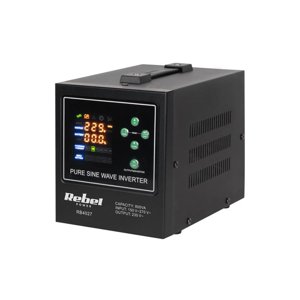 Zdroj záložní REBEL POWER-800-LFP4 12V 230V 800VA 500W Black 08840385