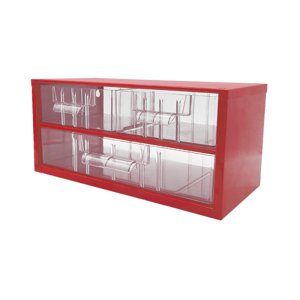 TOKOZ - Zásuvkový organizér 03 / 2M, 1L - RAL 3002 - Červená 870030002010201