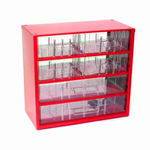 TOKOZ - Zásuvkový organizér 06 / 4M, 2L - RAL 3002 - Červená 870060004020201