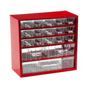 TOKOZ - Zásuvkový organizér 06 / 15S, 2M, 1L - RAL 3002 - Červená 870061502010201