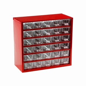 TOKOZ - Zásuvkový organizér 06 / 30S - RAL 3002 - Červená 870063000000201