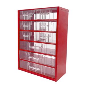 TOKOZ - Zásuvkový organizér 09 / 6M, 3L - RAL 3002 - Červená 870090006030201