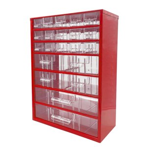 TOKOZ - Zásuvkový organizér 09 / 15S, 4M, 2L - RAL 3002 - Červená 870091504020201