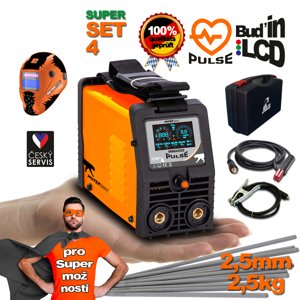 PANTERMAX Pulzní svářecí invertor MMA200pulse SET4 (MMA/TIG) PMMMA200PULSE_S04