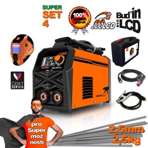 PANTERMAX Svářecí invertor MMA300LCD SET4 (MMA/TIG) PMMMA300LCD_S04