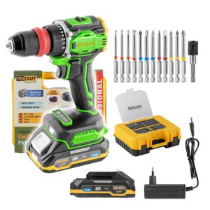 Aku šroubovák Procraft PA18ProDFR2 + sada bitů | PA18ProDFR2-1B-C PA18ProDFR2-1B-C
