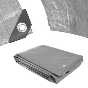 Plachta Procraft ST3x6 200g/m2 nepromokavá s oky 3x6 m stříbrná | ST3x6 ST3x6