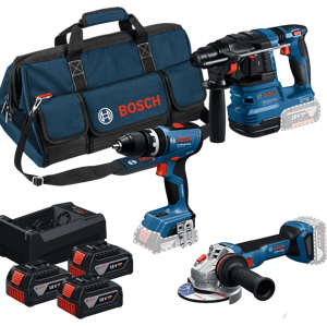 Aku sada nářadí Bosch 18V GSB+GWS+GBH+3x5Ah+GAL12/18V-80