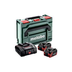 Startovací sada Metabo 2x8 Ah + ASC 290 v Metaboxu 145
