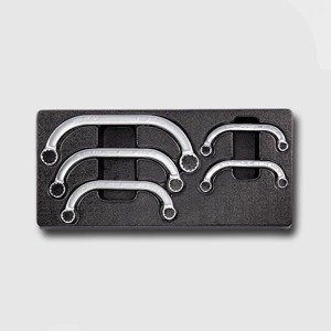 Sada zahnutých očkových klíčů HONITON (5ks) HONITON 10-22 mm