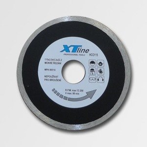 Diamantový celoobvodový řezný kotouč XTline ø 125x22,2 mm