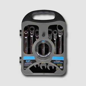 Sada kloubových ráčnových klíčů 72 zubů (7ks) XTline 10-19 mm